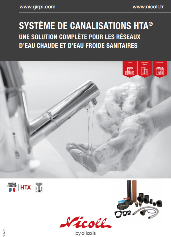 Système de canalisation HTA® pour les réseaux d'eau chaude et eau froide sanitaire